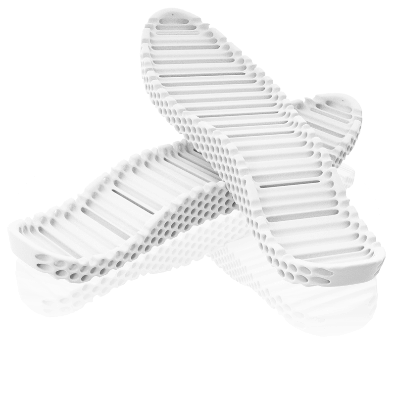 鞋材用3D打印弹性体盘点：TPU、TPAE、TPEE
