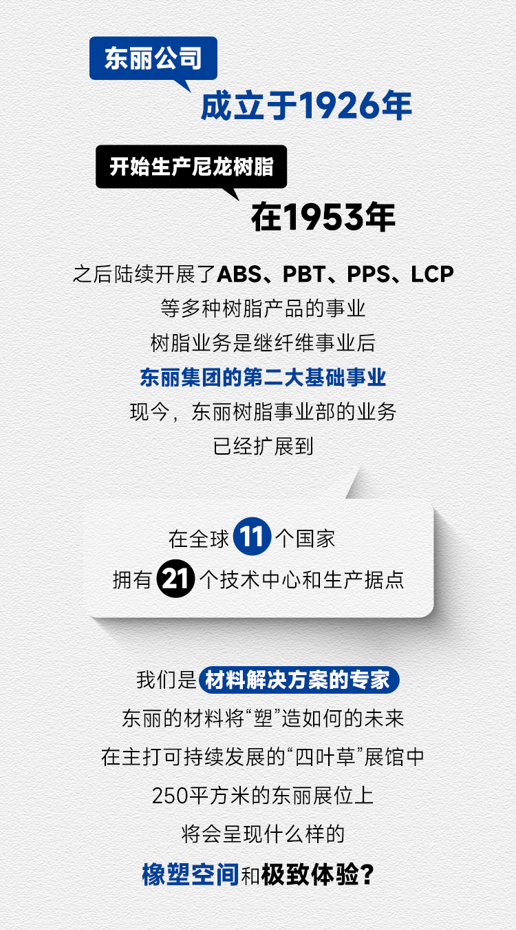 「橡」发展，「塑」未来——4月精彩，有东丽与您同行