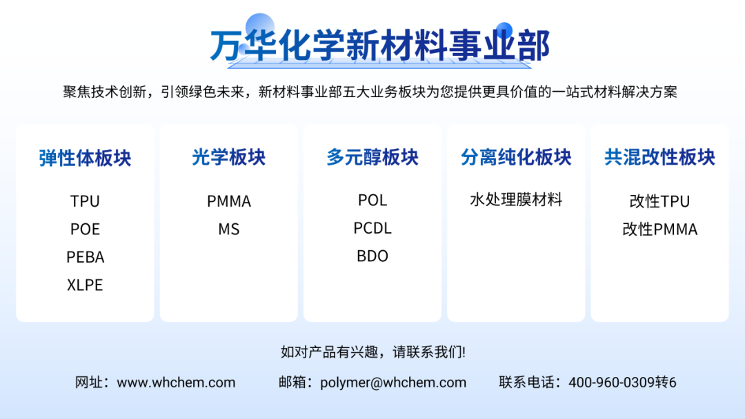 万华化学聚碳酸酯二元醇，让你的PU产品“耐性十足”